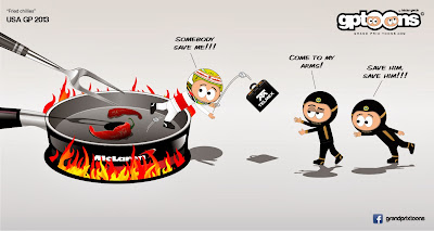 Серхио Перес остается без места в McLaren - комикс Grand Prix Toons перед Гран-при США 2013
