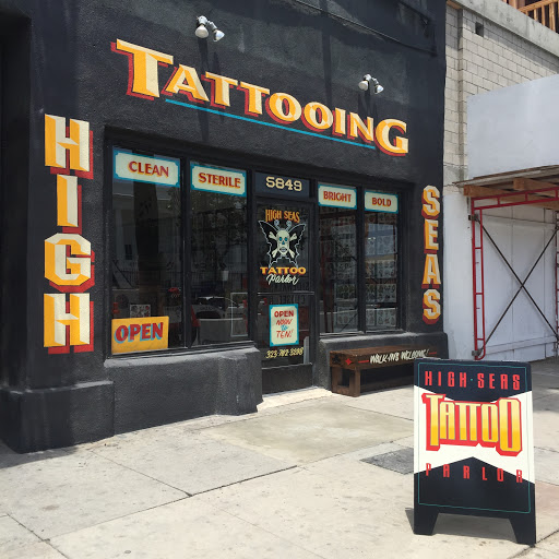 Tattoo Shop «High Seas Tattoo Parlor», reviews and photos, 7522 Melrose Ave, Los Angeles, CA 90046, USA