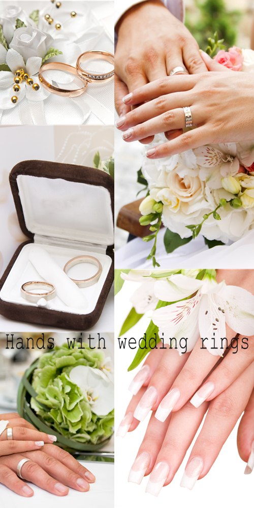 Stock Photo: Hands with wedding rings 7 jpg l ~3700x5600 l 47,1 mb