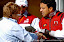Portimao - Portugal - 3 May, 2008 - Timed Trials for the Portugal Grand Prix on Rio Arade: Tani Al Qamzi Abu Dhabi Tourism and Lavinia Cavallero vice president of Idea Marketing. This GP is the 2th leg of the UIM F1 Powerboat World Championship 2008. Picture by Vittorio Ubertone/Idea Marketing. Portimao - Portugal - 3 May, 2008 - Timed Trials for the Portugal Grand Prix on Rio Arade: Tani Al Qamzi Abu Dhabi Tourism and Lavinia Cavallero vice president of Idea Marketing. This GP is the 2th leg of the UIM F1 Powerboat World Championship 2008. Picture by Vittorio Ubertone/Idea Marketing.