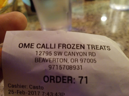 Ice Cream Shop «Ome Calli Beaverton Frozen Treats / Paleteria Y Neveria», reviews and photos, 12795 SW Canyon Rd, Beaverton, OR 97005, USA