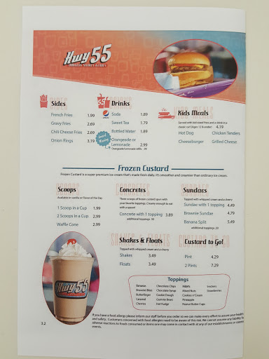 Restaurant «Hwy 55 Burgers Shakes & Fries», reviews and photos, 5420 IN-62 Suite 500, Jeffersonville, IN 47130, USA