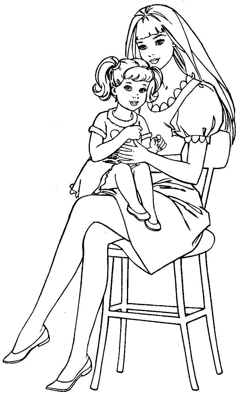 Barbie Coloring Pages Free Printable