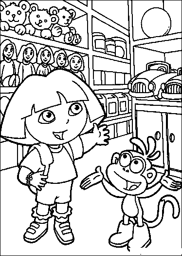 Coloring Pages Dora The Explorer