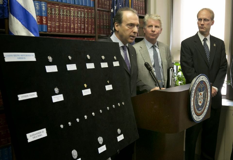 US officials return ancient coins to Greece US officials return ancient coins to Greece