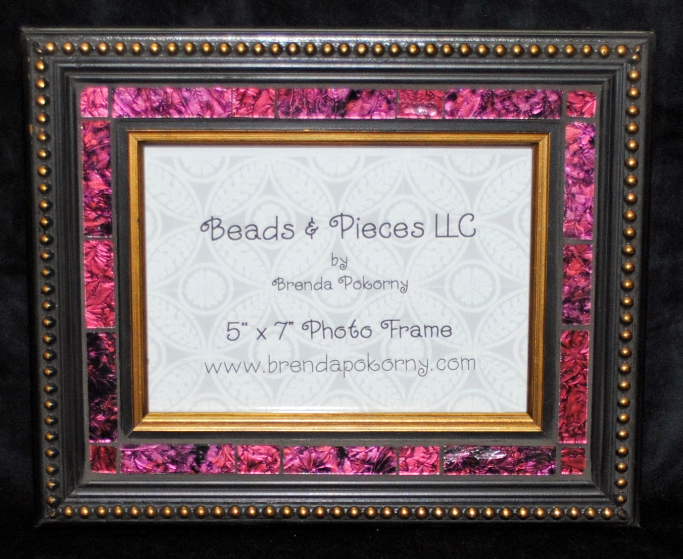 Ruby Glass Elegant 5" x 7" Photo Frame MOF1391