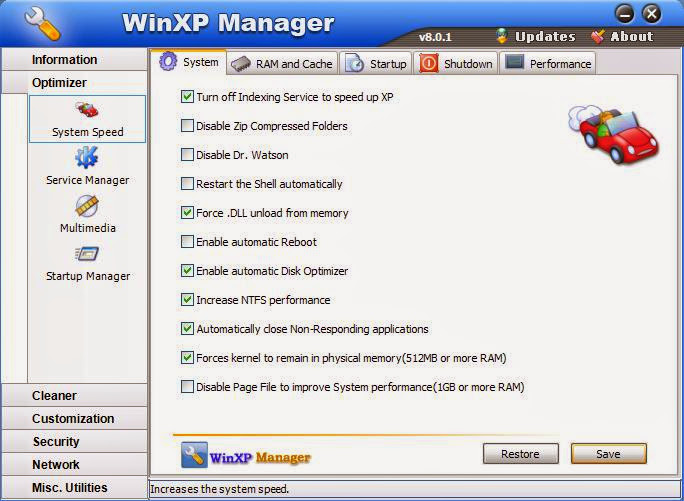 XP Manager, Tối Ưu Hóa Windows XP, Tăng Tóc Toàn Diện Windows XP, Tăng Tóc Windows XP, Tăng Tóc Laptop, Tăng Tóc Máy Tính