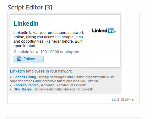 SharePoint 2013 Linkedin