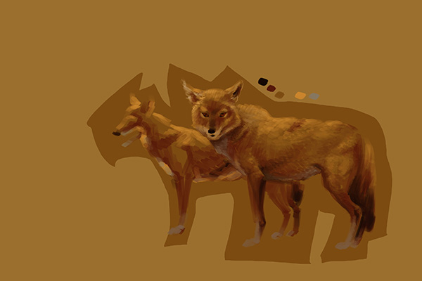 digital painting animal tutorial