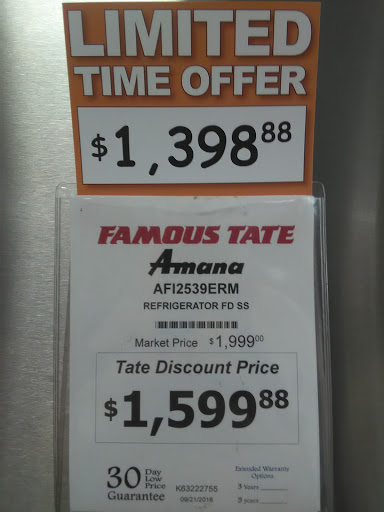 Appliance Store «Famous Tate Appliance & Bedding Centers», reviews and photos, 3571 Florida Ave S, Lakeland, FL 33803, USA