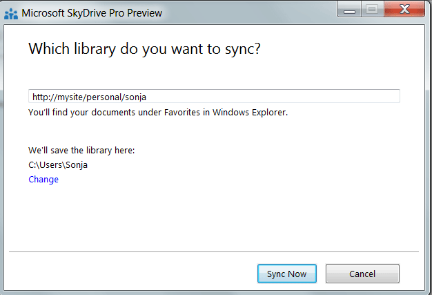 SharePoint 2013 SkyDrive