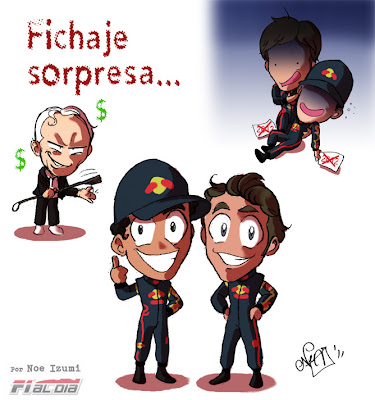 анимешная картинка Noe Izumi о контрактах с пилотами Toro Rosso на сезон 2012