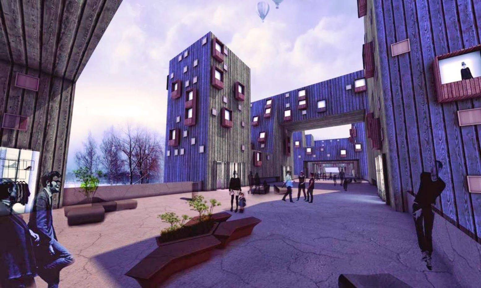 Kupio bridge development by OOIIO Architecture