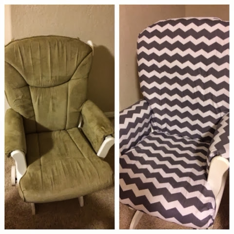 chevron glider chair