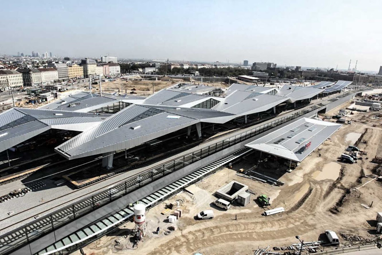 Vienna Central Station by Theo Hotz