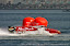 Sharjah-UEA- 10 december 2009-Hamed Al Hameli Abu Dhabi Team at the Timed Trals for Race 1 of the F1 Grand Prix in the Khaleed Lagoon. This GP is the 8th leg of the UIM F1 Powerboat World Championships 2009. Picture by Vittorio Ubertone/Idea Marketing