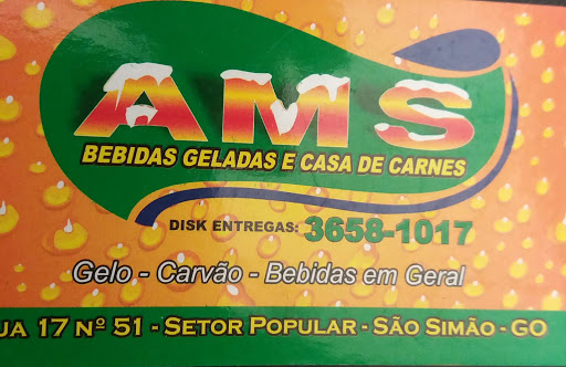 AMS BEBIDAS GELADAS, R. Dezessete, 575, São Simão - GO, 75890-000, Brasil, Distribuidora, estado Goiás