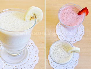 smoothie de platano y fresa