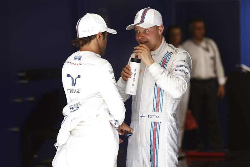 Фелипе Масса и Вальтери Боттас после квалификации на Гран-при Германии 2014