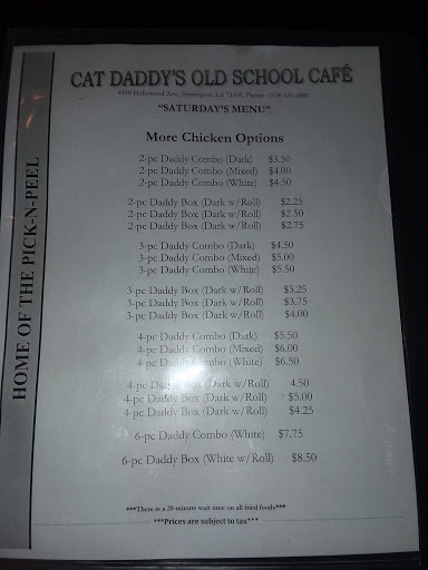 Cafe «Cat Daddys Cafe», reviews and photos, 4158 Hollywood Ave, Shreveport, LA 71109, USA