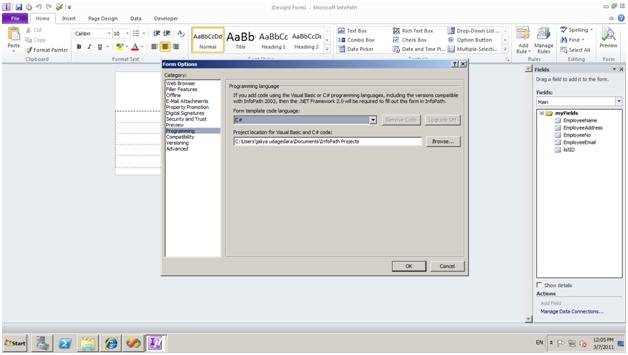 Convert Infopath Form To Pdf Programmatically Click