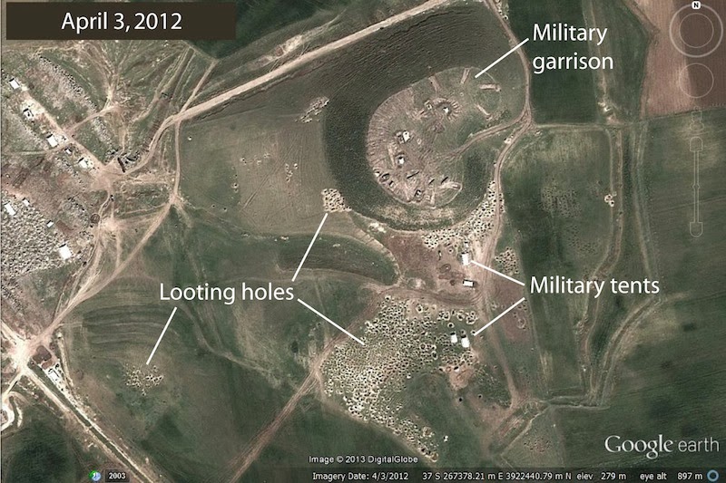 Widespread damage to Syria's ruins seen from space Widespread damage to Syria's ruins seen from space