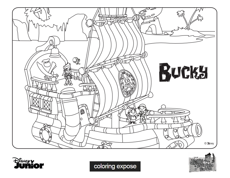 jake and the never land pirates coloring pages - Jake and the Never Land Pirates Coloring Book ToysRUs
