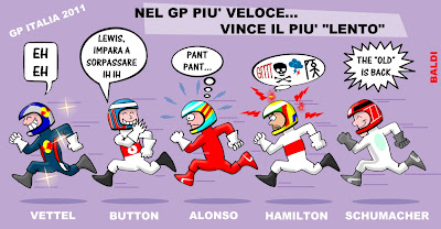 комикс Baldi по Гран-при Италии 2011 на трассе Монца