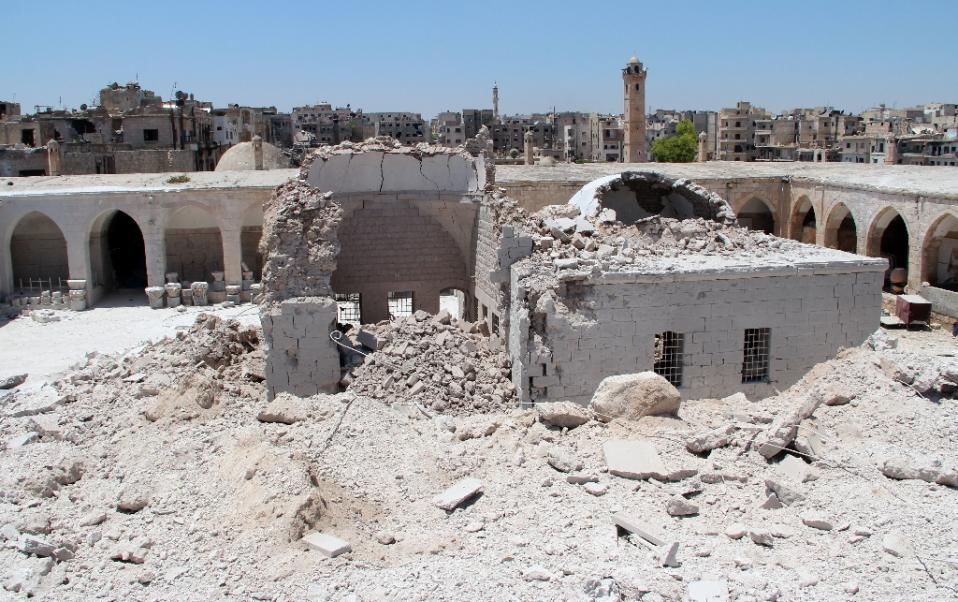Famed Syria mosaic museum damaged in barrel bombing Famed Syria mosaic museum damaged in barrel bombing