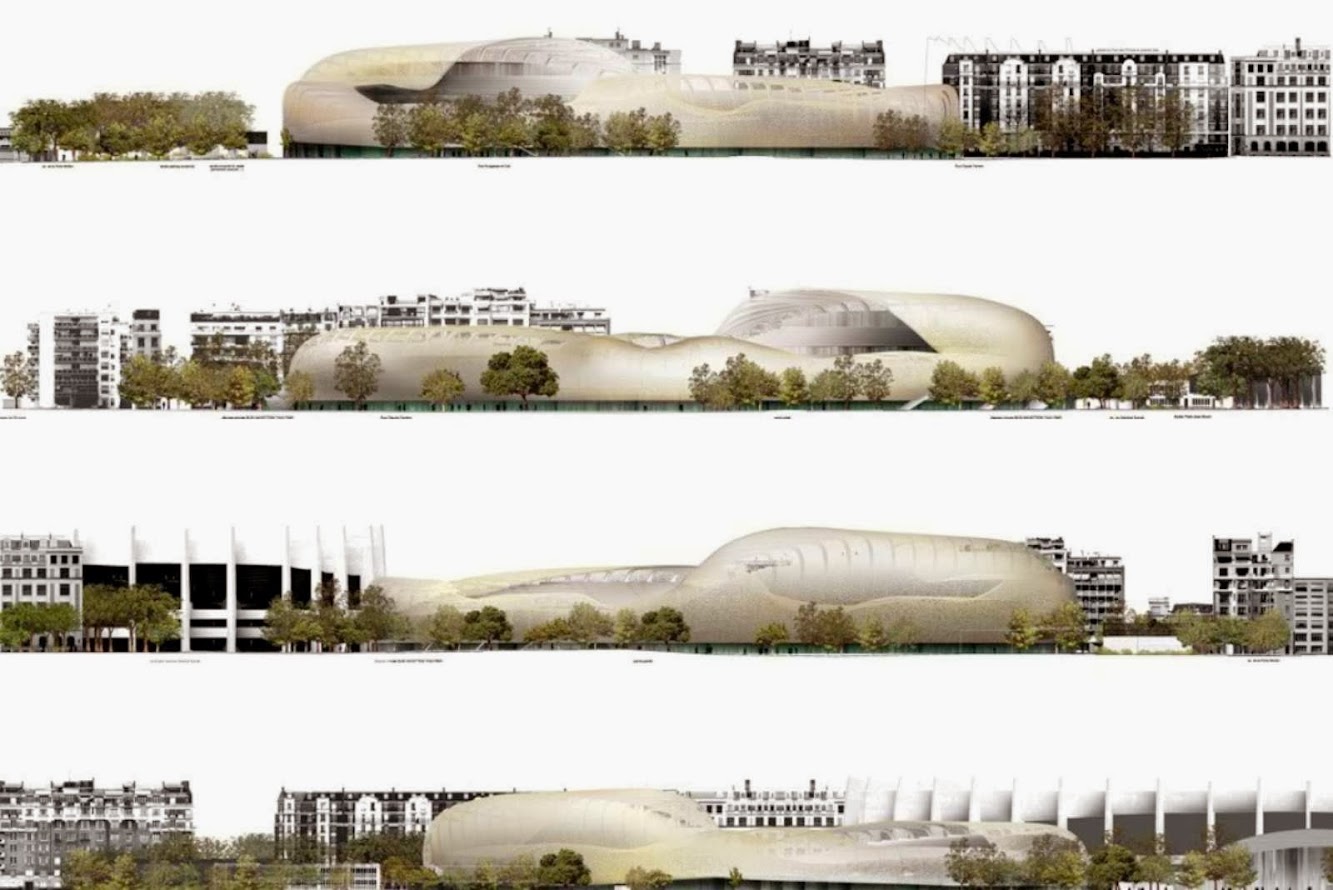 Stade Jean Bouin by Rudy Ricciotti