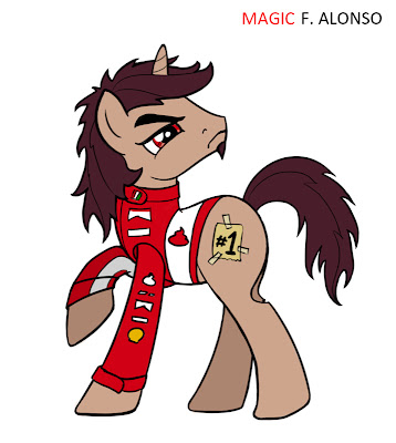 Фернандо Алонсо - единорог Ferrari My Little Pony