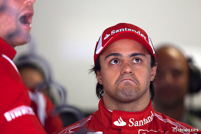 Фелипе Масса с не очень радостным лицом на Гран-при Монако 2011