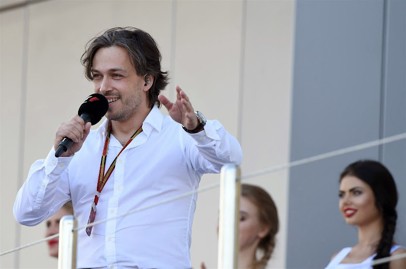 Алексей Попов на подиуме Сочи на Гран-при России 2014