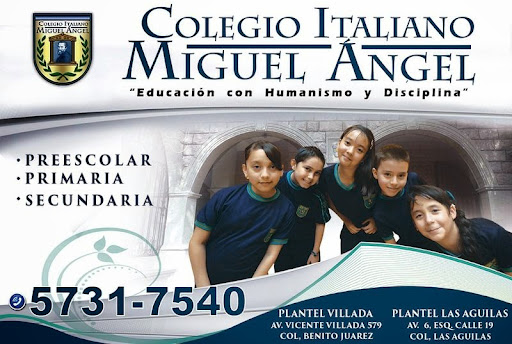 Colegio Italiano Miguel Angel, Av. General J. V. Villada 581, Col. Benito Juárez, 57000 Nezahualcóyotl, Méx., México, Escuela privada | EDOMEX