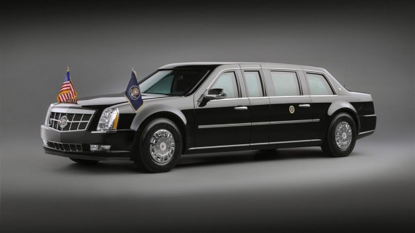 Cadillac Presidential Limousine 2009 - Front Side Studio View
