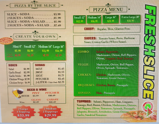 Pizza Restaurant «Fresh Slice Pizza», reviews and photos, 4895 99 Frontage Rd D, Stockton, CA 95215, USA