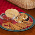 Portabella Burgers and Fat Free Onion Rings