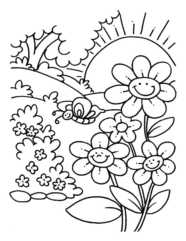 Free Printable Coloring Pages of Flowers Buzzle
