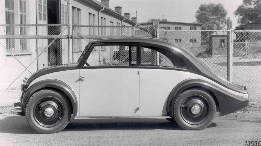  the 1931 Beetlelike MercedesBenz 120H prototype with a rearmounted 