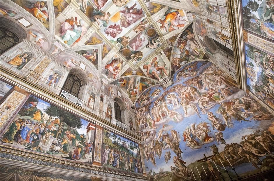 Sistine chapel undergoes technological makeover Sistine chapel undergoes technological makeover