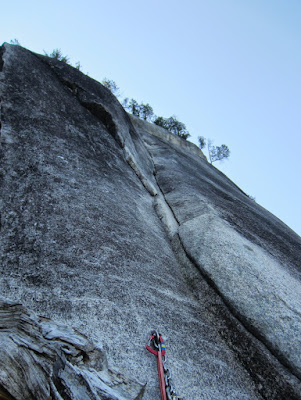 Looking up the start of pitch three (5.7)