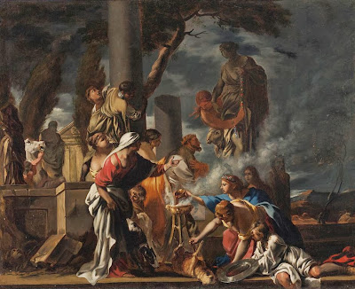 Sébastien Bourdon - King Solomon Sacrificing To the Idols