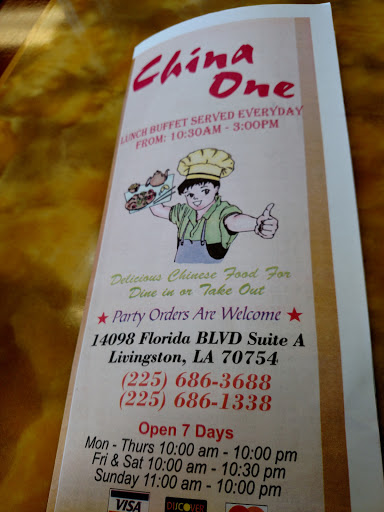 Chinese Restaurant «China One», reviews and photos, 14098 Florida Blvd, Livingston, LA 70754, USA