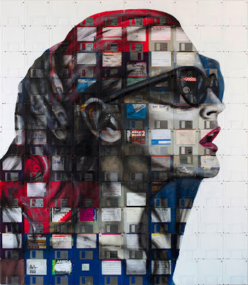 Floppy Disk Portraits by Nick Gentry Seen On www.coolpicturegallery.us Floppy Disk Portraits by Nick Gentry Seen On www.coolpicturegallery.us