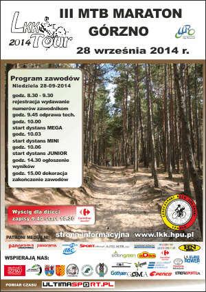 Plakat III MTB Maraton Górzno Plakat III MTB Maraton Górzno