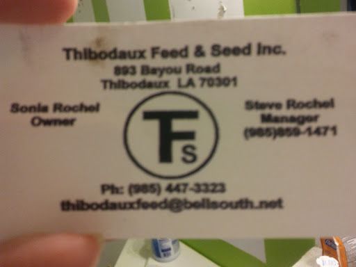 Animal Feed Store «Thibodaux Feed & Seed», reviews and photos, 893 Bayou Rd, Thibodaux, LA 70301, USA