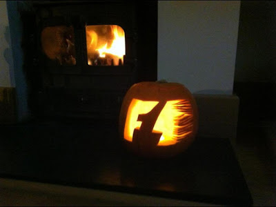 F1 halloween pumpkin 2012