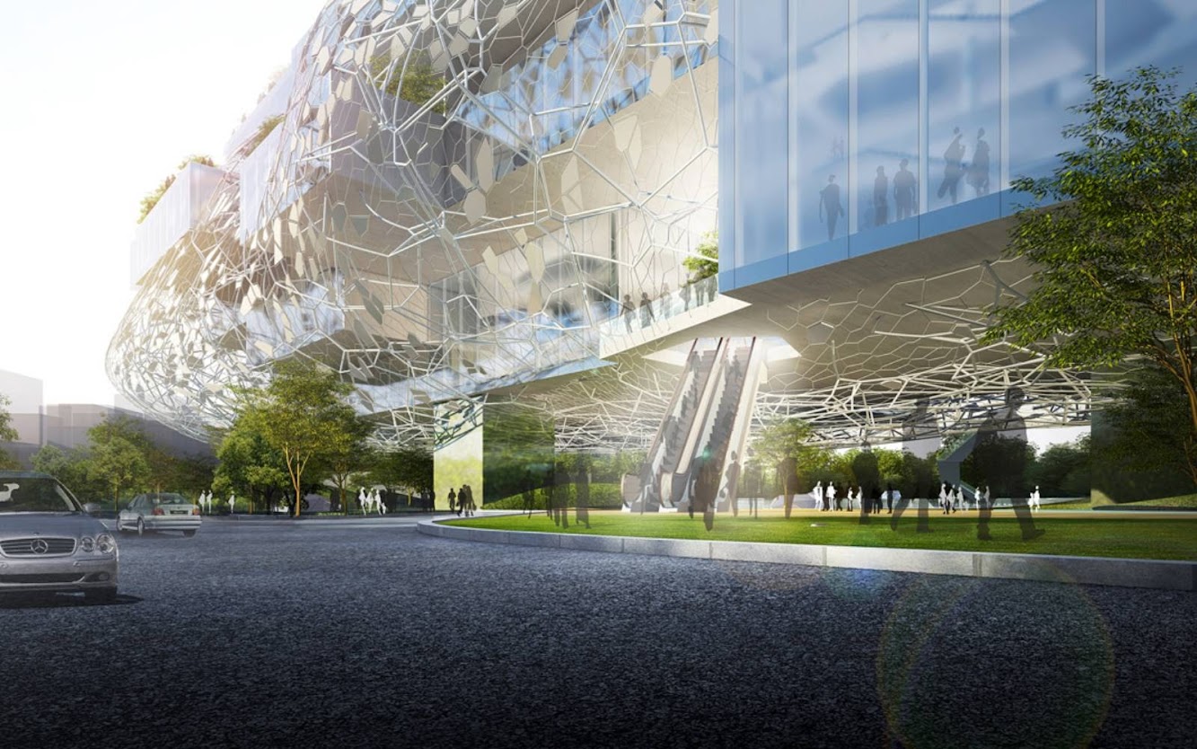 Taichung City Cultural Center Competition Entry by Rmjm