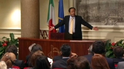 Prem Rawat Maharaji at Parliament of Italy