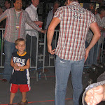 Rodney Atkins and son just getting offstage